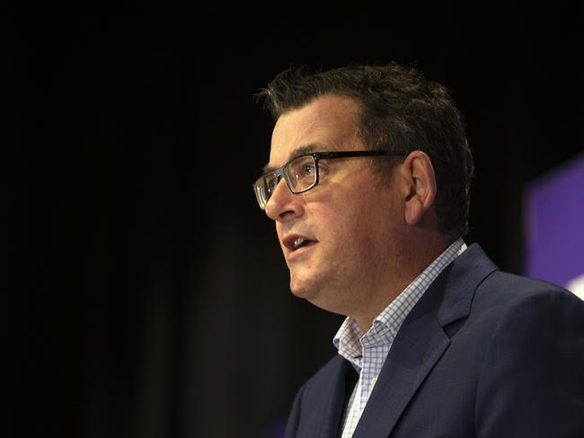 Victoria Premier Daniel Andrews giving a press conference on the latest COVID-19 numbers in the state. Picture: NCA NewsWire/Sarah Matray