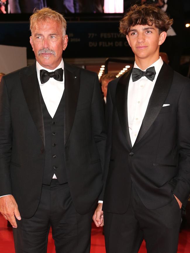 Kevin and son Hayes together. Picture: Gisela Schober/Getty Images