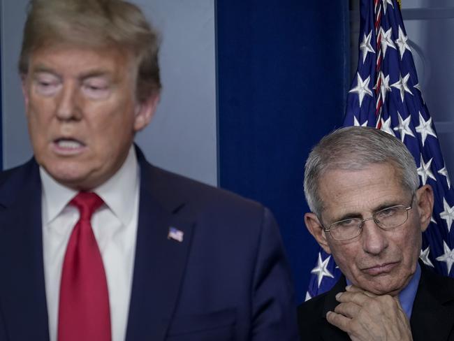 Dr. Anthony Fauci, who said he expects to continue his work with the incoming Biden administration, said a coronavirus vaccine is close. Picture: Getty Images