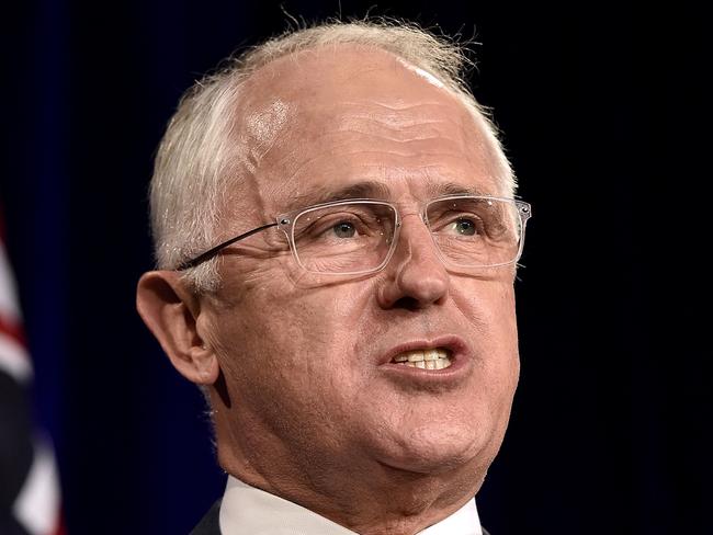 Prime Minister Malcolm Turnbull was irate about the text scam on Saturday night. Picture: Jason Edwards