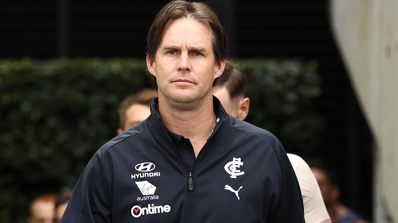 Carlton greats have questioned David Teague’s future at the club. Picture: Getty Images