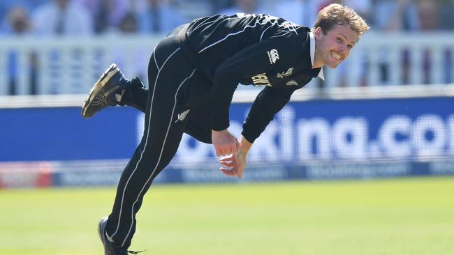 Lockie Ferguson bowling for New Zealand against Australia at the World Cup. Picture: Getty Images