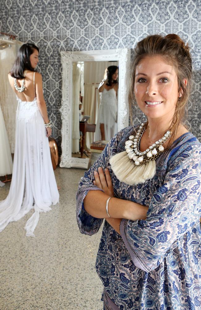 Gold Coast bridal designer Megan Ziems from Grace Loves Lace.