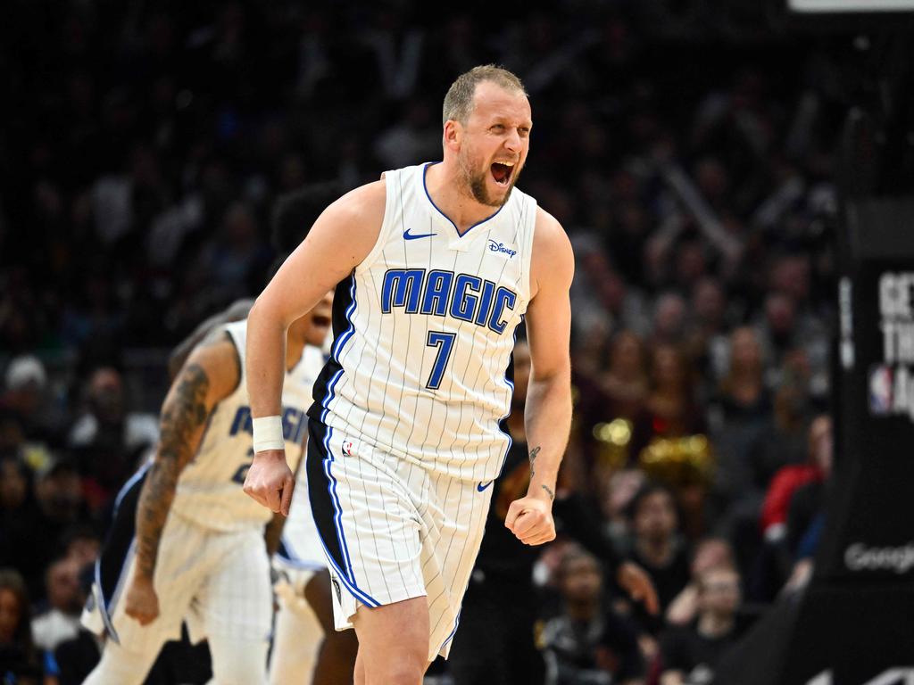 Joe Ingles has made the move from the Magic to Minnesota – but his family is staying in Orlando. Picture: AFP