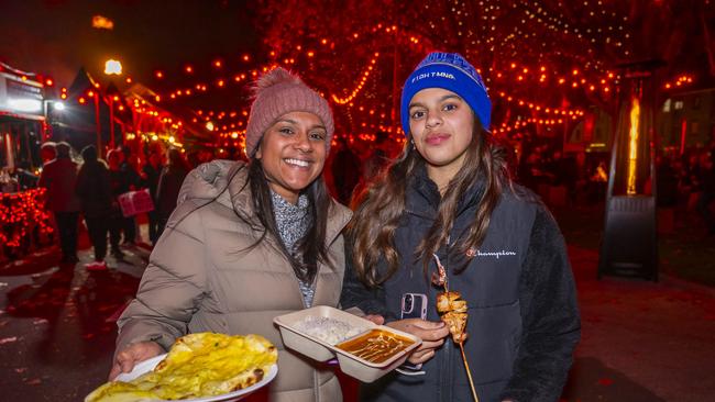 Katy Fellowes and Nicola Burgess.  Dark Mofo Winter Feast 2024.  Picture: Caroline Tan