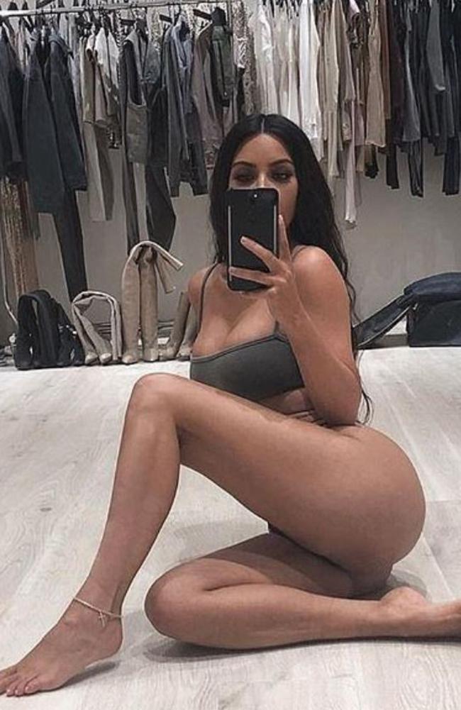 The photo was similar to a selfie Kim shared previously – except Martha was showing more skin.