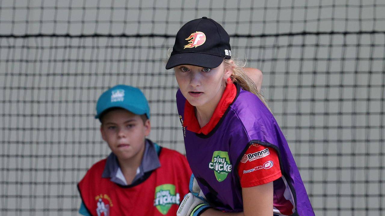 T20 Easter Cricket Cup on at Walker Road. Six-a-side school holiday tournament for boys and girls aged 8-12 years. Amy Byrnes. PICTURE: STEWART MCLEAN