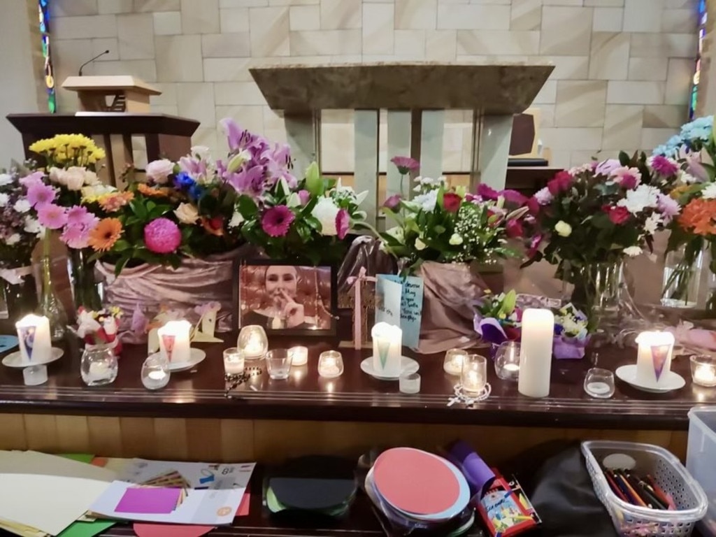 The chapel at Saint Sabina College in Sydney was filled with love for Charlotte as students, parents and teachers mourned her loss this week. Picture: Supplied by her family