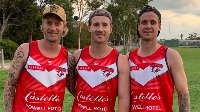 The Graham brothers - Chris, Nick and Brian - have landed at West Footscray. Picture: Supplied