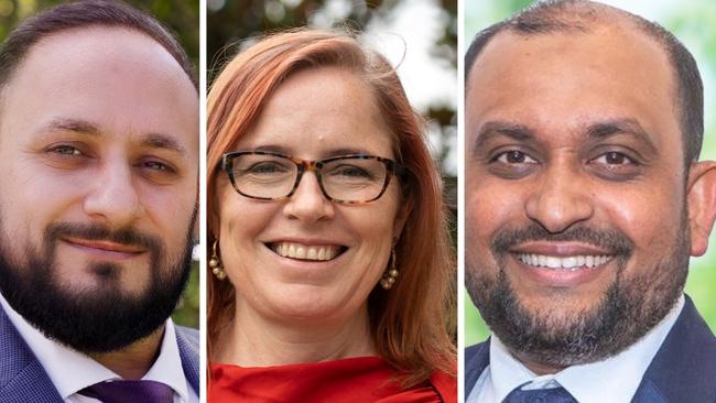 Granville candidates Charbel Saad (Independent) and Anm Masum are among those running against Labor sitting MP Julia FInn.