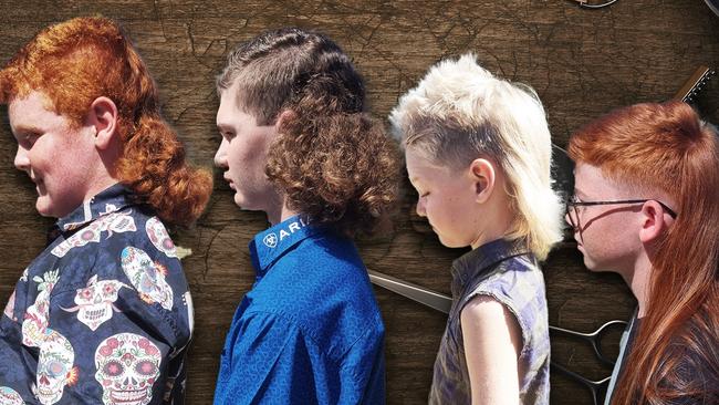 Mullets of all lengths, colour, texture and age were on show at Mulletfest Rockhampton.