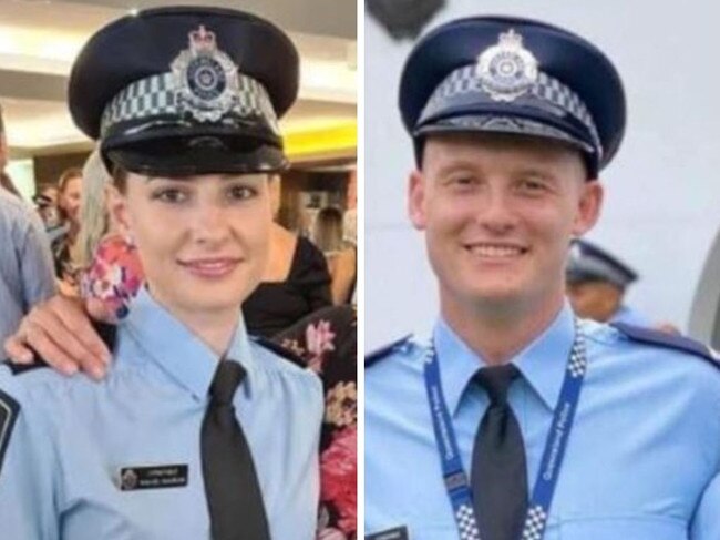 Constable Rachel McCrow and Constable Matthew Arnold were shot and killed at a Queensland property. Pictures: Facebook