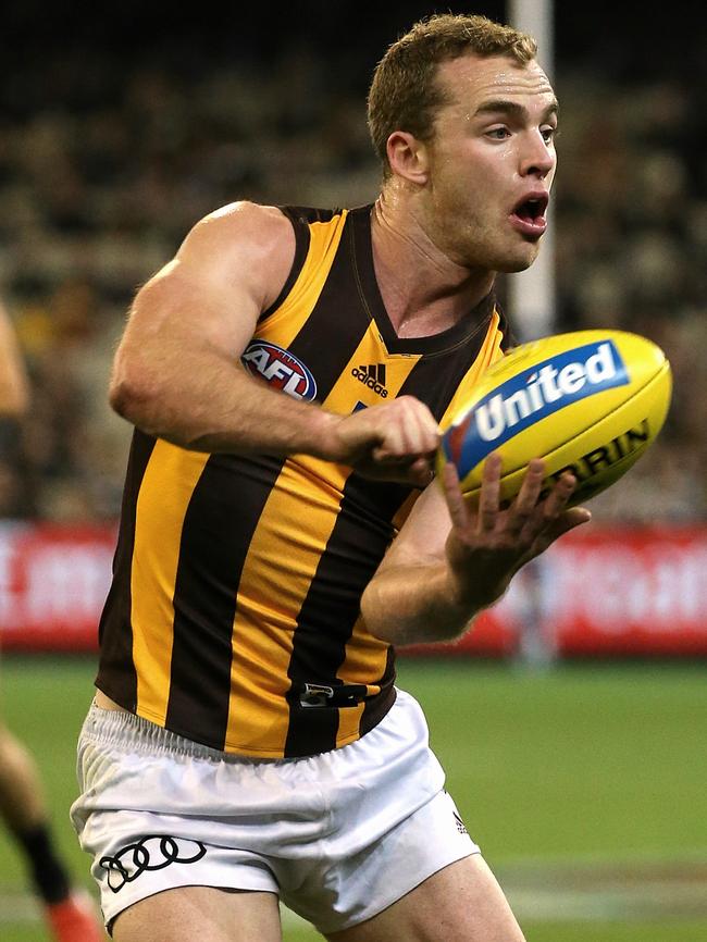 Tom Mitchell is the most prolific midfielder so far this year. Picture: Wayne Ludbey