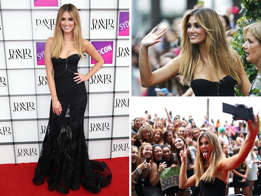 Delta Goodrem arrives on the red carpet at the ARIA Awards 2014 in Sydney, Australia. Pictures: Bradley Hunter and Getty