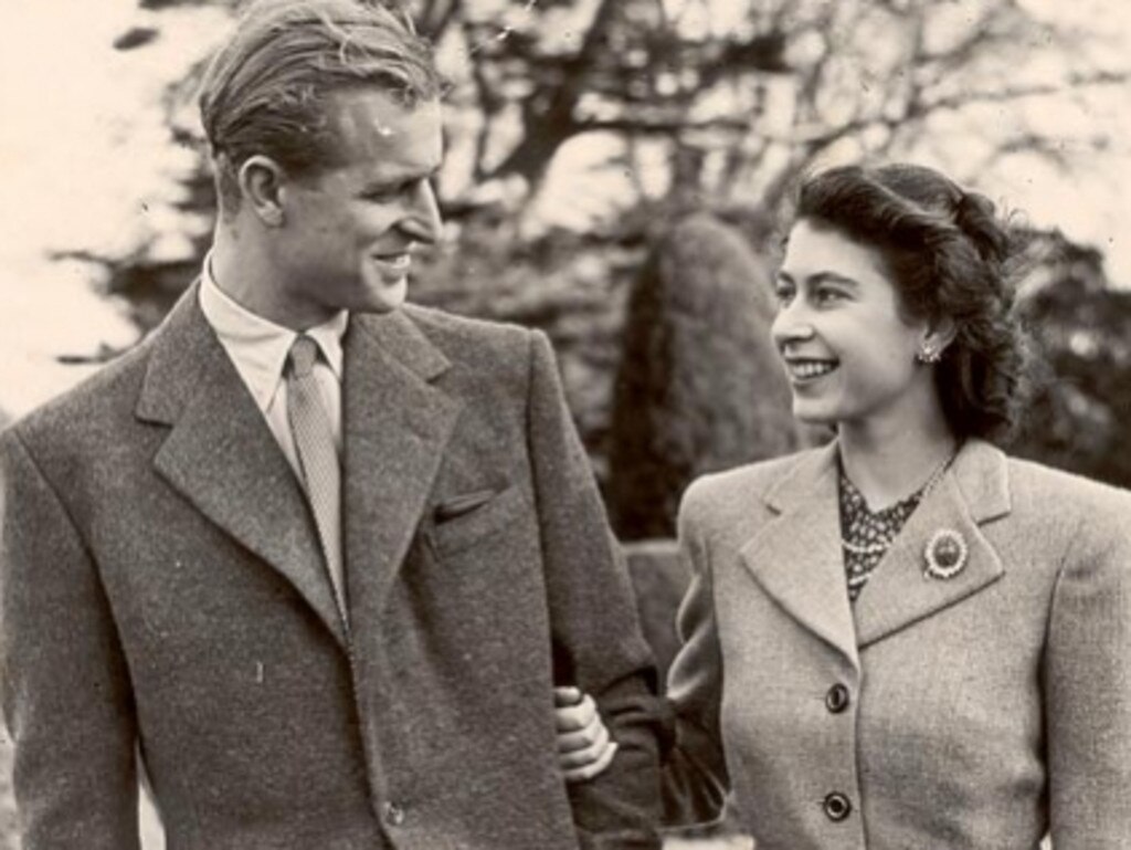 The newlyweds spent their wedding night at Broadlands in Hampshire before heading to Birkhall on the Balmoral Estate for the rest of their honeymoon. This picture of the loving couple was taken as they walked in the grounds at Broadlands – and was to be followed by a strikingly similar shot at the same spot 60 years later.