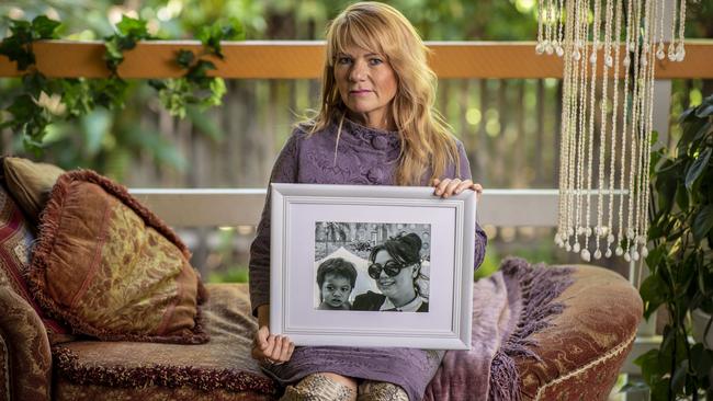 Sonia Anderson, with a photograph of her daughter Bianca Girven, has condemned the decision to publish her daughter’s last words. Picture: Glenn Hunt