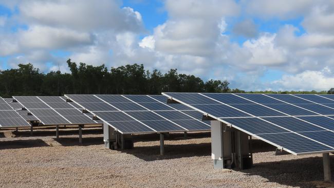 Robertson Barracks solar farm. Picture: Annabel Bowles