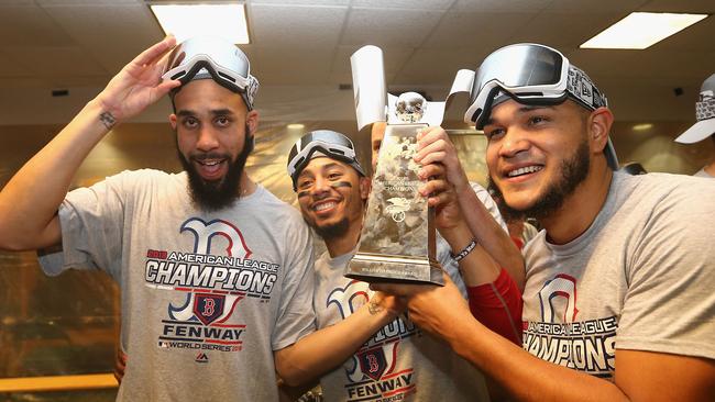 Boston Red Sox pitcher Eduardo Rodriguez, right, has revealed he has myocarditis