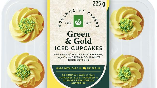 Woolworths has announced it will also introduce a new "Green and Gold” bakery range ahead of Paris Olympics. Picture: Woolworths.
