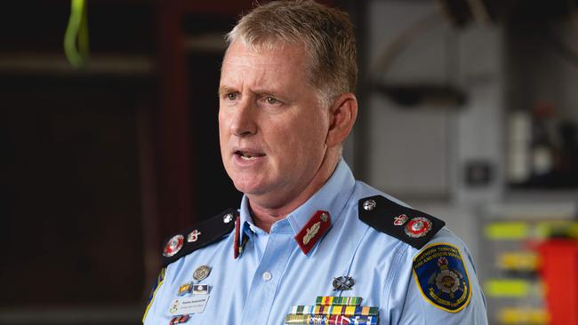 Acting Chief Fire Officer Stephen Sewell AFSM. Picture: Pema Tamang Pakhrin