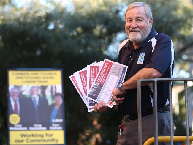 Former Holroyd mayor Greg Cummings has been re-elected to council, along with seven other Labor members, with the possibility of an eighth. Picture: Robert Pozo