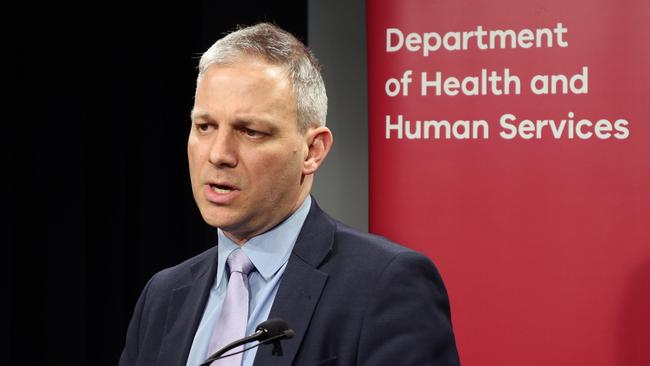 Victoria's Chief Health Officer, Dr Brett Sutton, says a child has died from influenza. Picture: AAP Image/Alex Murray