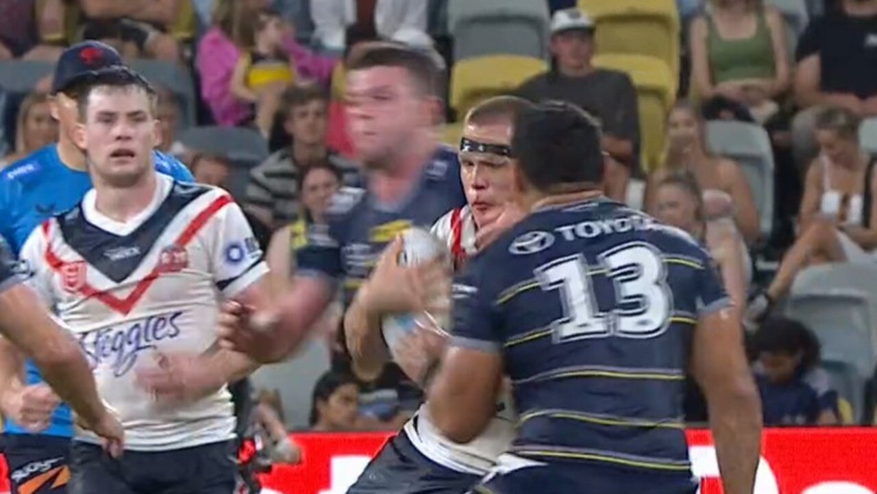 Chad Townsend only just hit him. Photo: Fox Sports