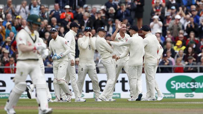 England fast bowler Stuart Broad has dismissed Warner five times this series Picture: AP