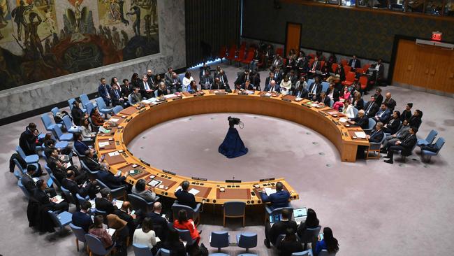 The United Nations Security Council meets on the situation in the Middle East, including the Gaza question, at the UN headquarters in New York.