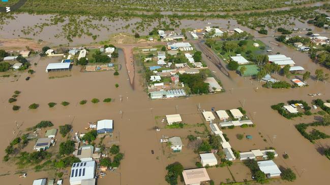 Rescue 421 over Burketown. Footage of the floods from Nautilus. Picture: supplied