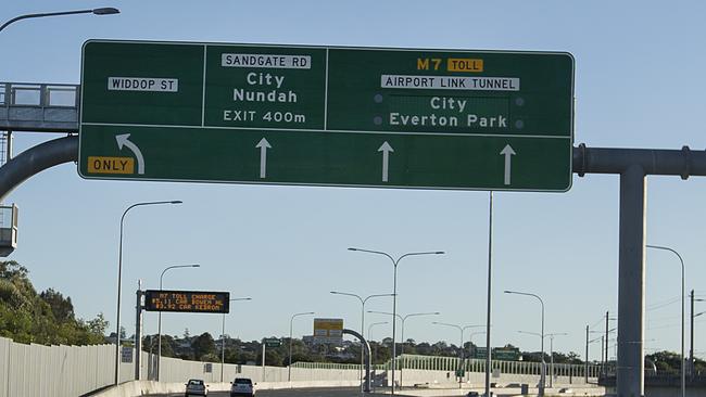 The Airport Link and M7 tunnel in Brisbane, April 26, 2015. Picture: Jack Tran