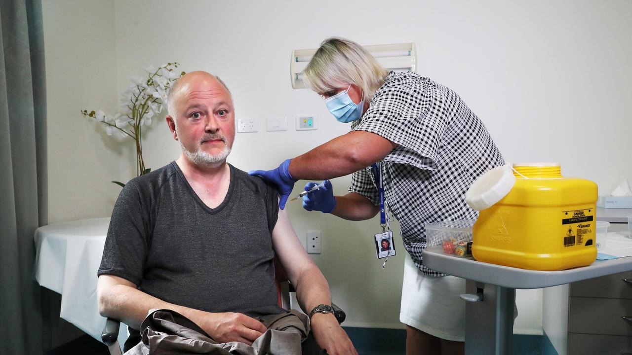 Director of Public Health Doctor Mark Veitch with clinical nurse consultant Nikki Lane at the Roy Fagan Centre in Hobart. Picture: Nikki Davis-Jones