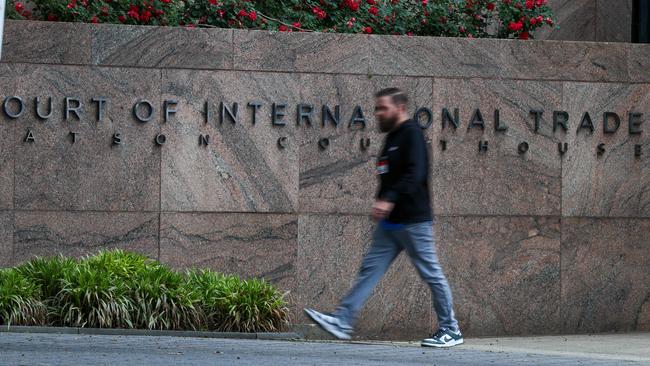 The United States Court of International Trade in lower Manhattan has temporarily upended Trump’s tariffs. Picture: Getty Images via AFP