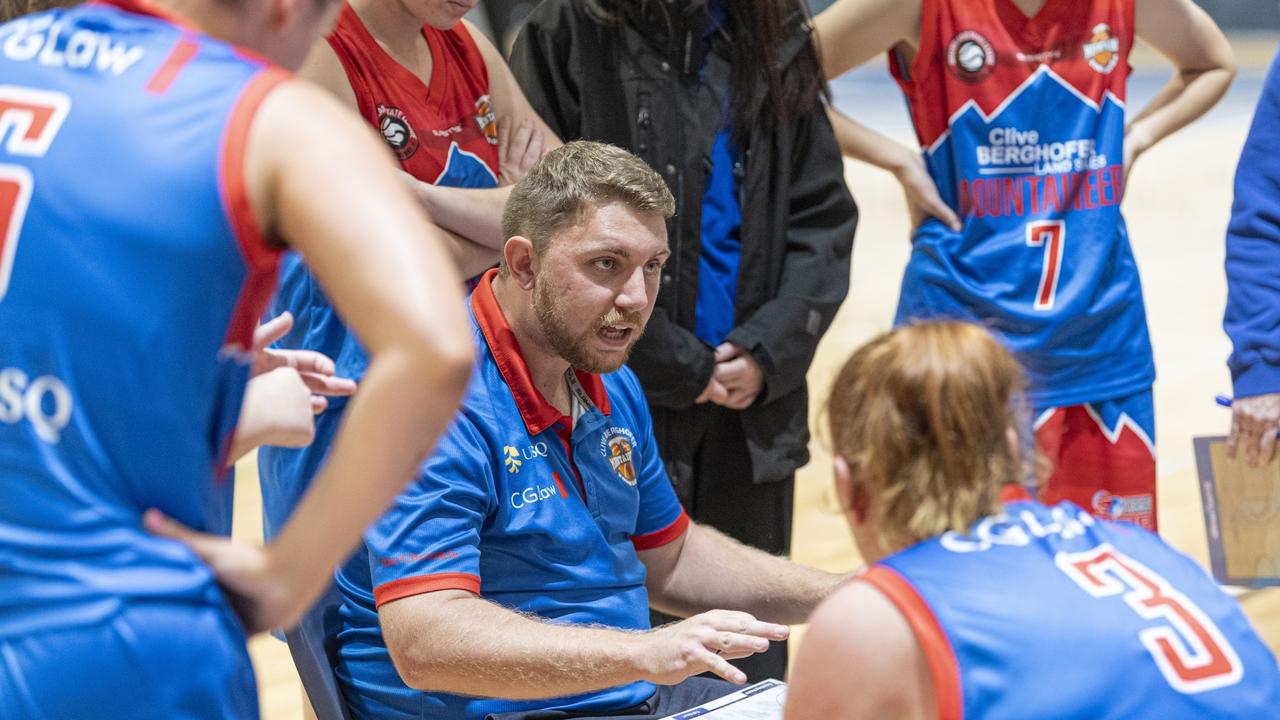 Toowoomba Mountaineers coach Matt Cox. Picture: Kevin Farmer