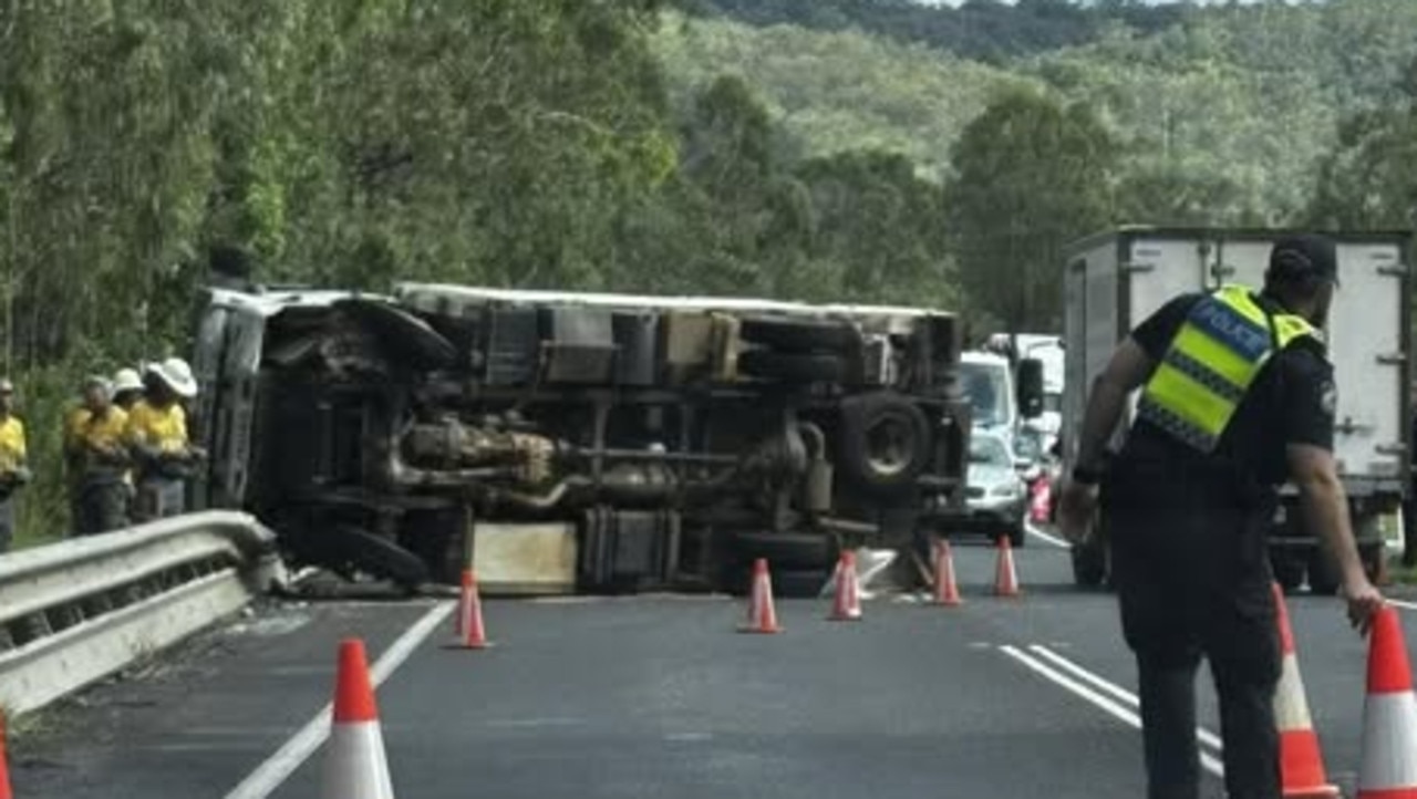 Two-truck crash involving Ergon vehicle causes delays for drivers