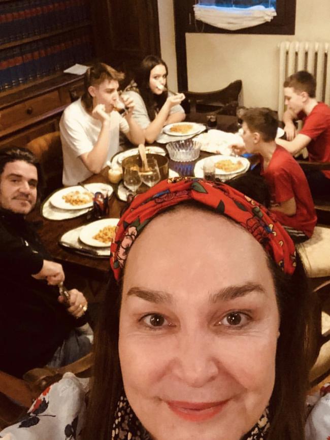 Kate Langbroek and her family. Picture: Instagram