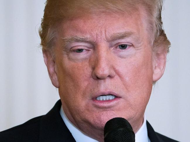 US President Donald Trump speaks at the White House Opioid Summit in the East Room of the White House on March 1, 2018 in Washington, DC. / AFP PHOTO / MANDEL NGAN