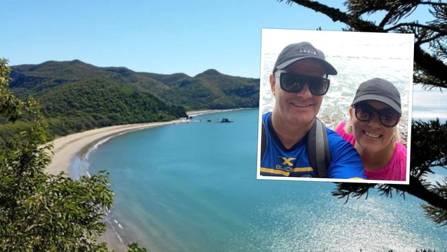 Rural View resident Jason McGarrigle and his partner Kristy Jordan came to the aid of a Mackay woman who was stung by a suspected stingray at Cape Hillsborough on Friday, January 29, 2021. Picture: Contributed.