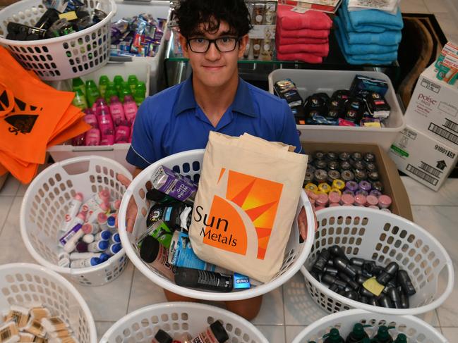 Townsville teen Ethan Cavanagh, 17, has spent every birthday since he was 10 supporting charities. Picture: Evan Morgan