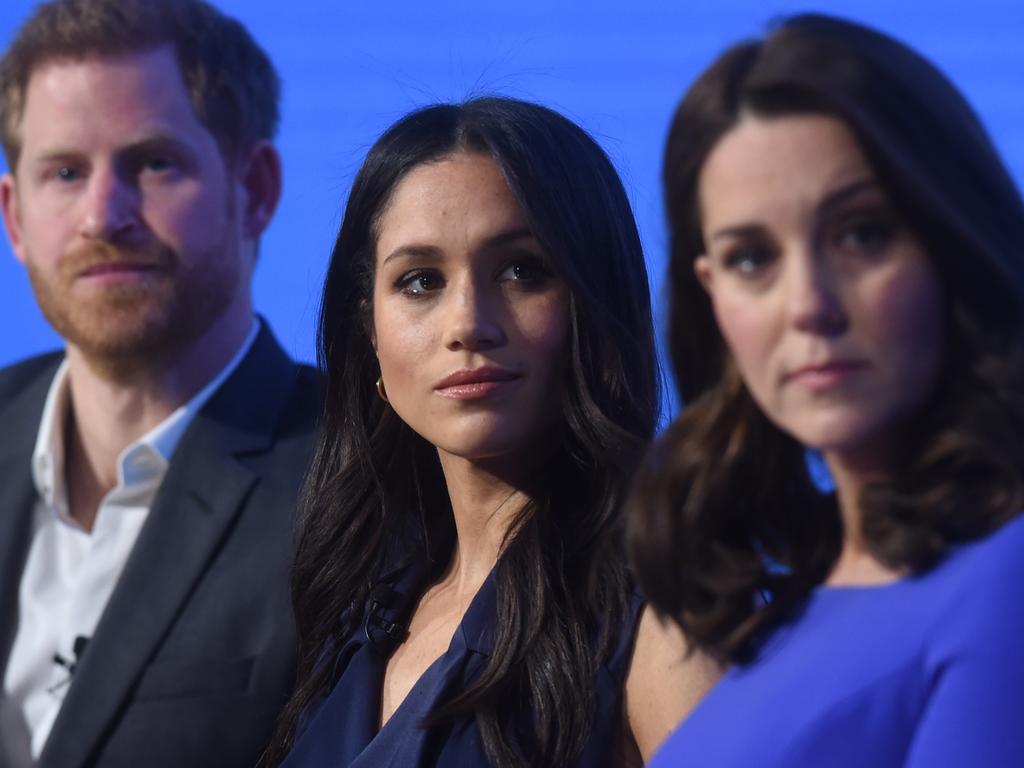 Both Meghan and Kate were subject to hate and abuse online. Picture: Eddie Mulholland/WPA Pool/Getty Images.