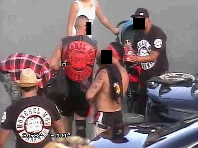 Mongrel Mob gang members at Southport