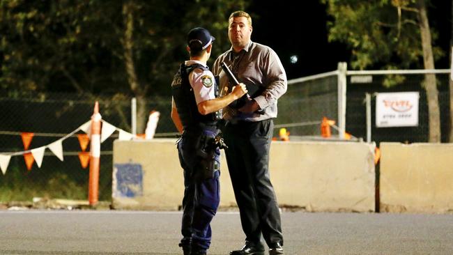 Police found a wrecked Toyota Tarago and a number of injured people. Picture: Steve Tyson