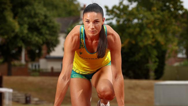 Australian hurdler Michelle Jenneke is in Birmingham chasing greatness. Picture: Michael Klein