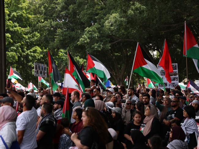 Pro-Palestinian rallies have become a weekly occurrence in Sydney. PICTURE: NCA NewsWire