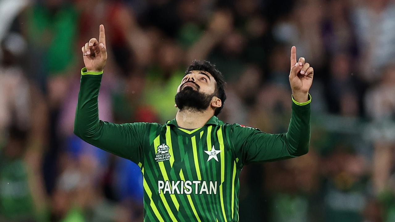 Shadab Khan starred for Pakistan at the T20 World Cup. Picture: Cameron Spencer/Getty Images