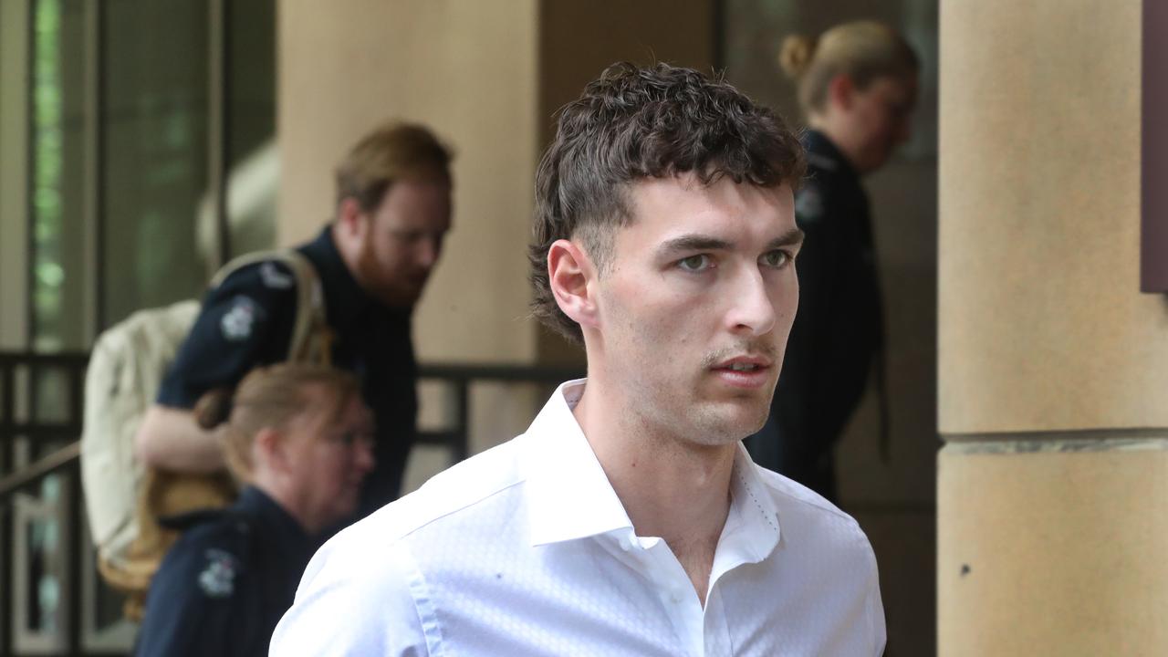 Former Carlton player Tom Williamson arrives at Melbourne Magistrate Court. Monday, September 25, 2023. Picture: David Crosling