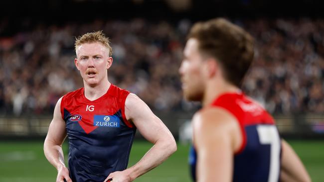 Melbourne coach Simon Goodwin says trading Clayton Oliver was never considered by the Demons. Picture: Dylan Burns / Getty Images