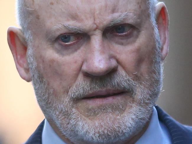 Ian Macdonald arrives to the Supreme Court in Sydney, Friday, May 26, 2017. (AAP Image/David Moir) NO ARCHIVING