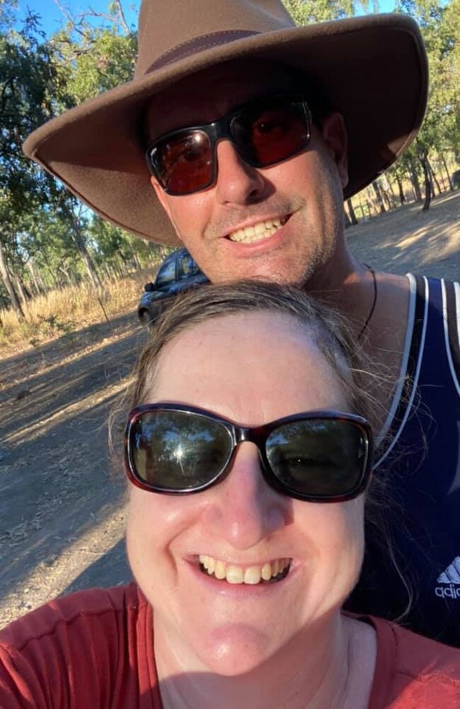 Late RDH nurse Katrina Hawker with long-term partner Peter Scammell. Picture: Facebook