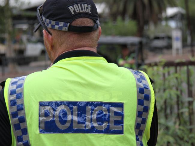 A Northern Territory Police officer in Alice Springs. Picture: Gera Kazakov. Generic NT police NTPFES